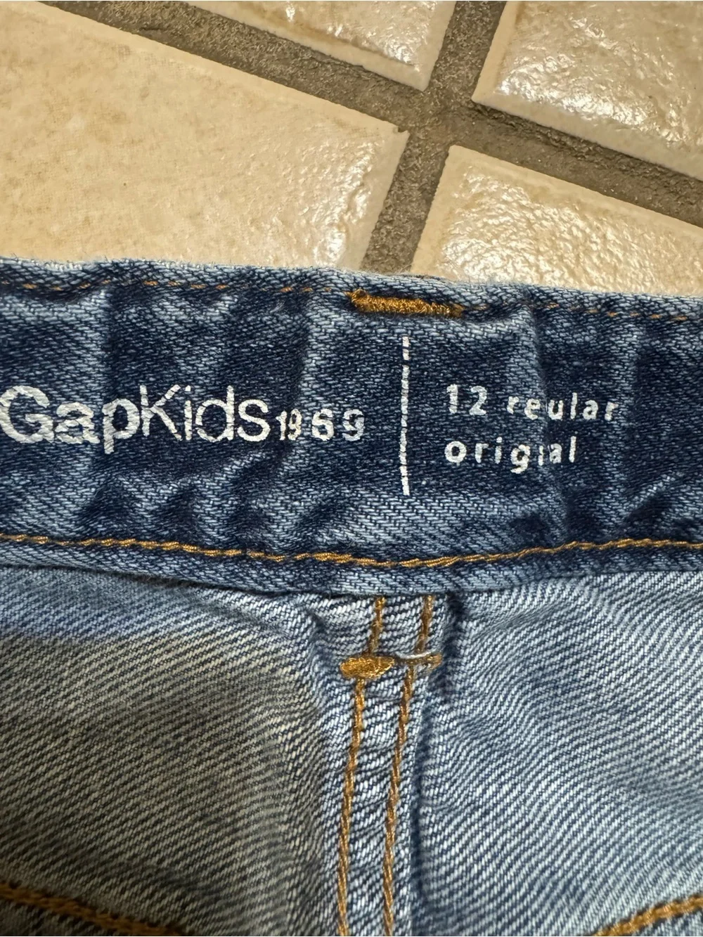 GAP Medium Blue Relaxed Straight Jeans